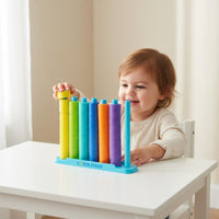 48 Pieces Color Matching Stacking Toy Fine Movement Skills Color Sorting Stack