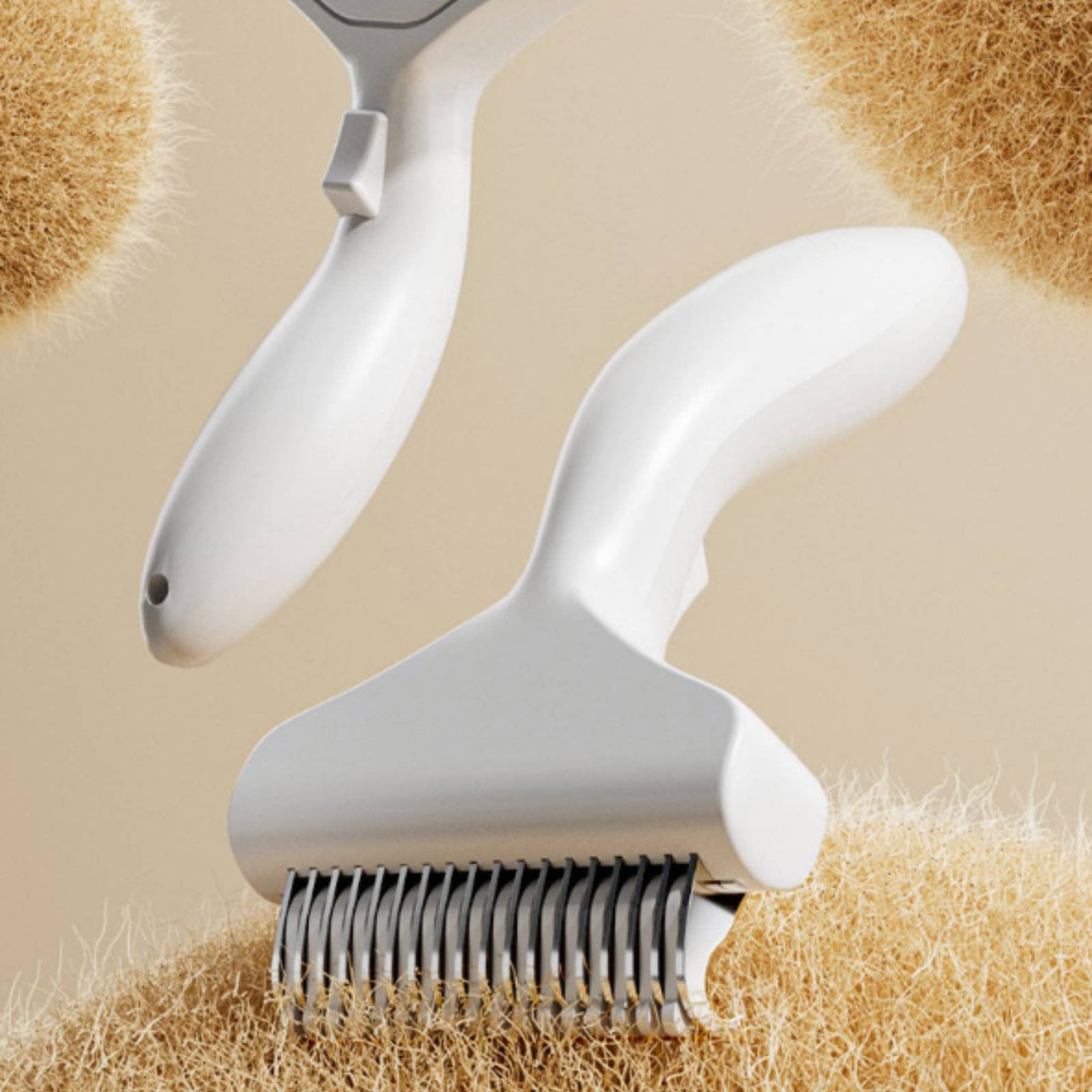 Cat Brush and Pet Hair Remover for Dog Grooming, Self-Cleaning Slicker with Release Button, Stainless Steel Comb, Short-Haired Dog Brush