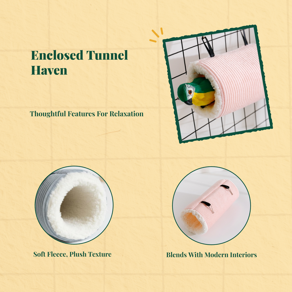 Plush Hanging Bed, Winter Hut, Small Pet Enclosure