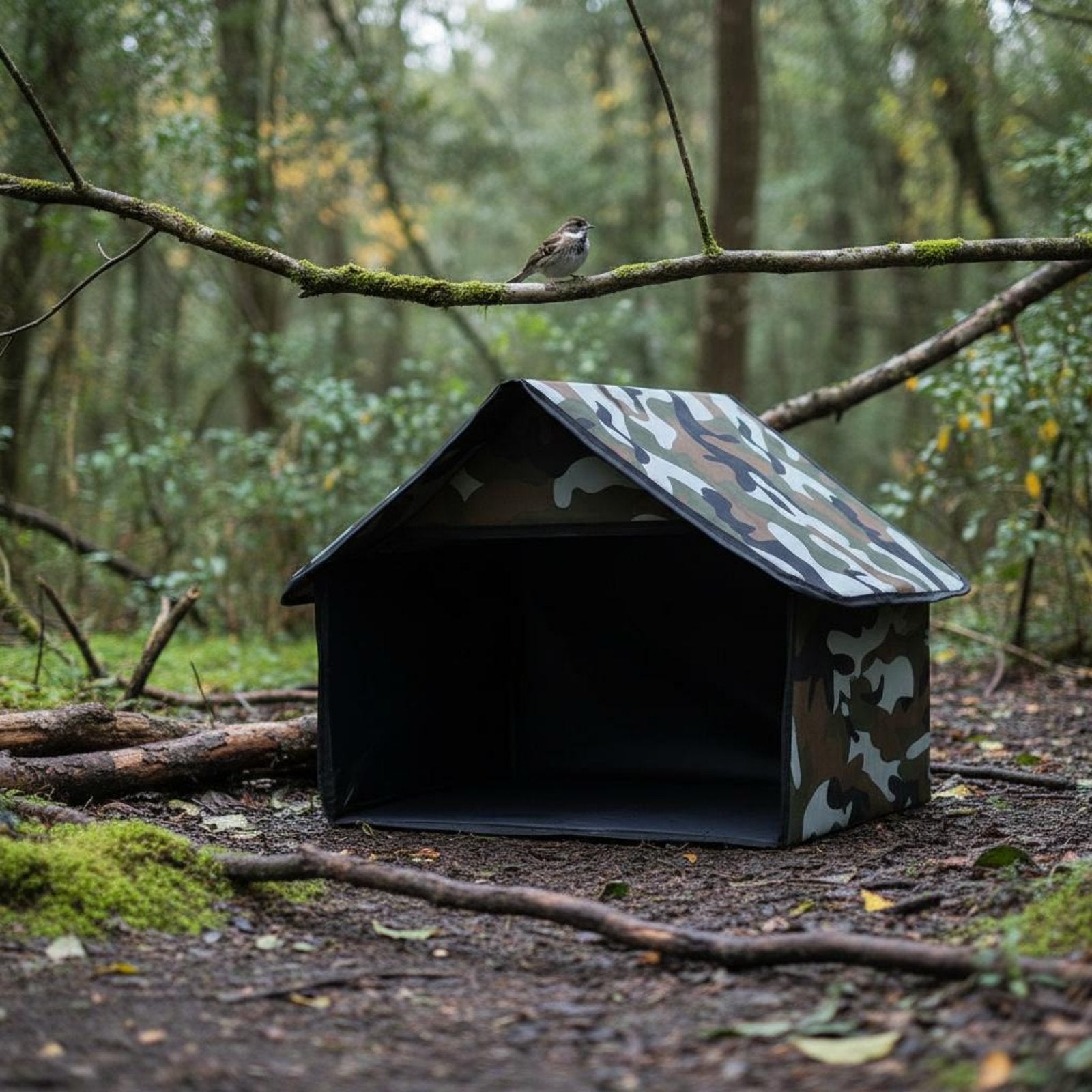 Outdoor Cat Shelter Windproof Feral Cat House No Frame Needed for Stray Animals