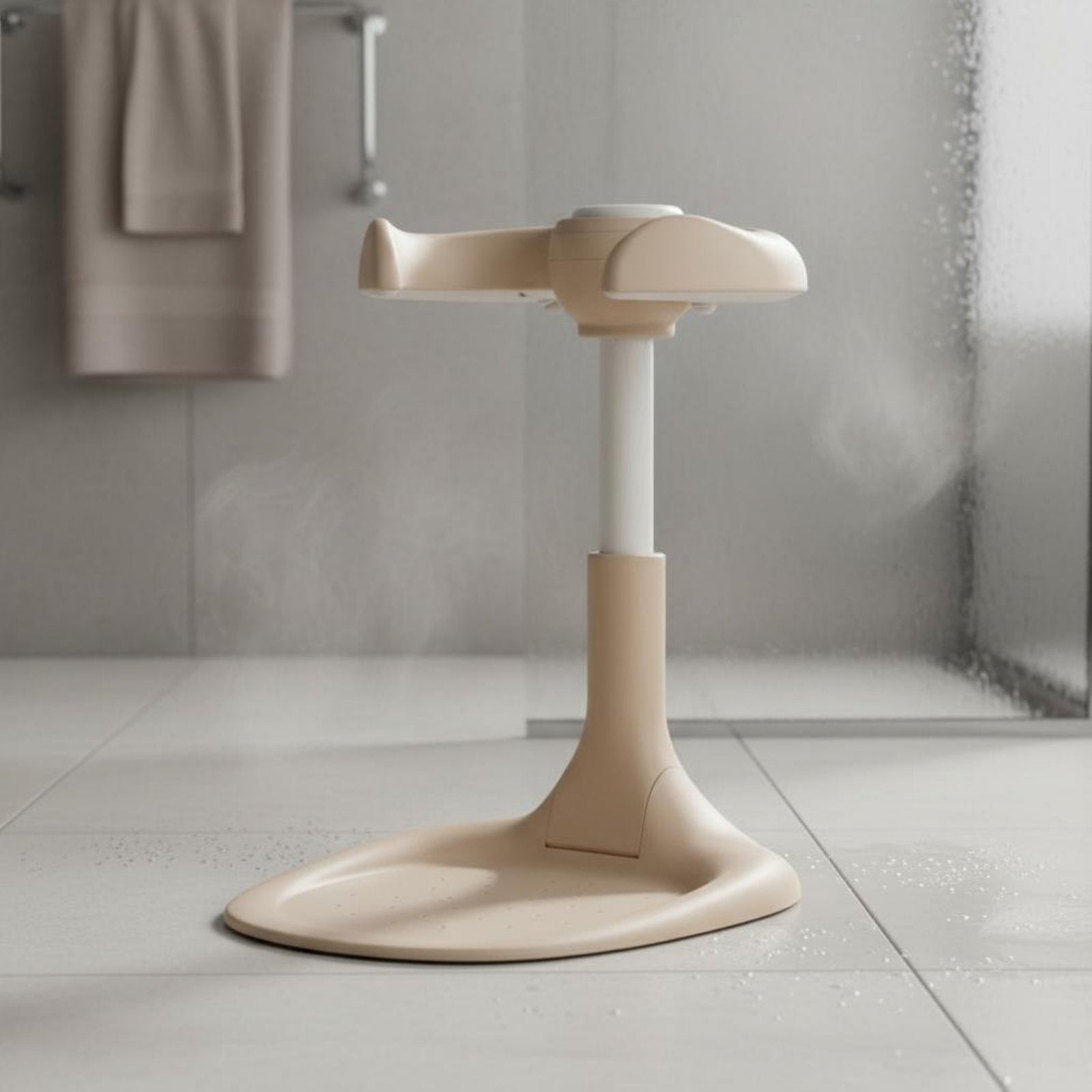 Adjustable Standing Support Anti-Slip Baby Bath Stand Stable Triangular Frame