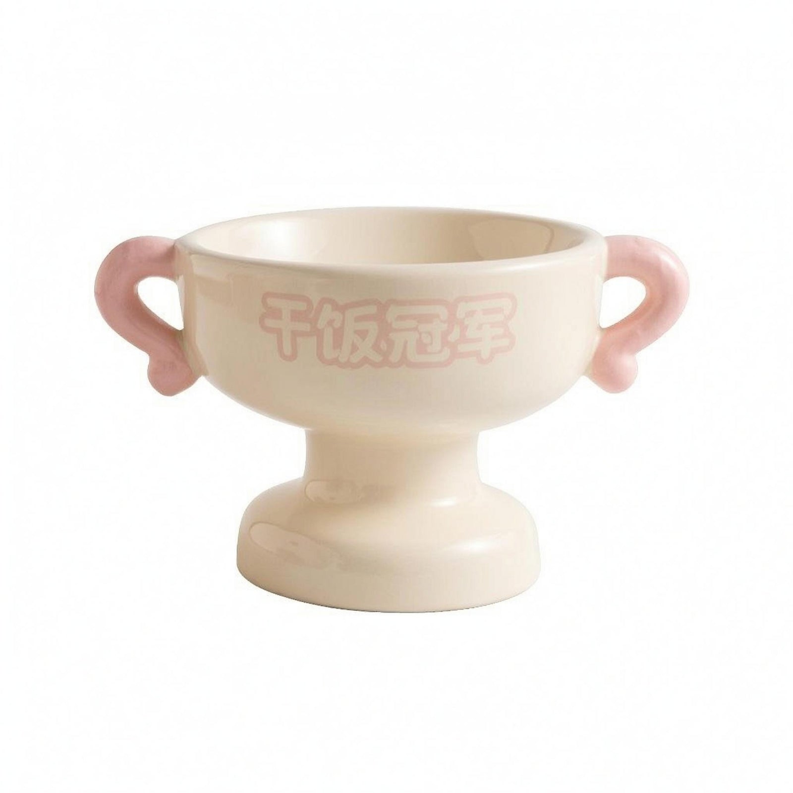 Elevated Pet Bowl Glossy Pedestal Pet Bowl Smooth