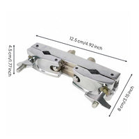 Cymbal Mounting Clamp Sturdy Metal Cymbal Holder Clamp Drum Kit Extension Mount for Drummers, Stage Performance