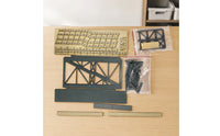 Station Pedestrian Bridge with Stairways 1:87 for Hobby Builders