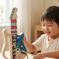 Electric Guitar Busy Board Perforated Children's Toy Fine Motor Skills
