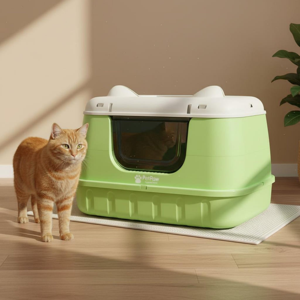 Enclosed Litter Box Privacy Covered Litter Box Odor Control