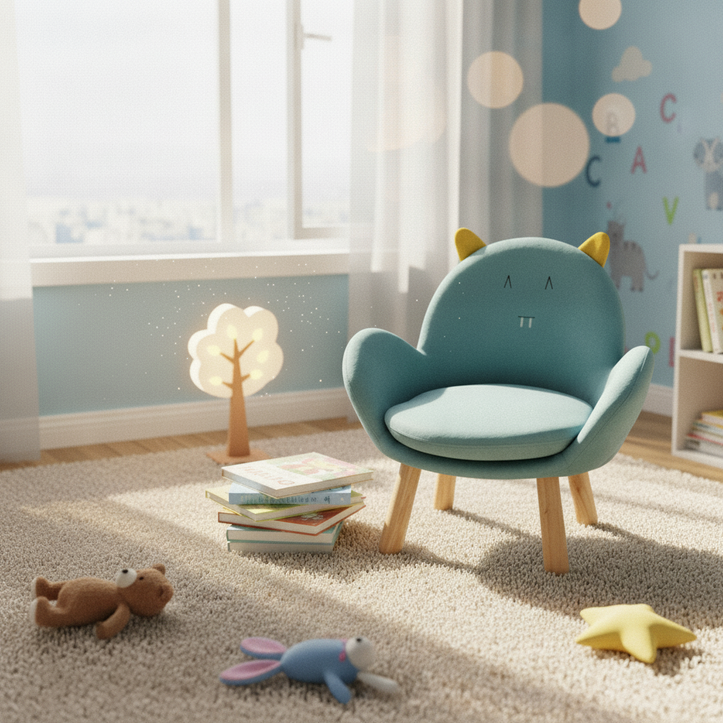 Cartoon supportrest Seat With support Toddler Chair Rounded Edges for Toddlers