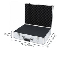 Aluminum Hard Case with Foam Heavy Duty Locking Metal Briefcase Shockproof
