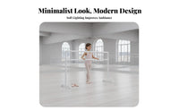 Multi-Purpose Ballet Barre Non-Slip Feet Freestanding Ballet Barre Stable Design Portable Dance Bar Heavy Duty for Children, Adults, Dancers, Gym