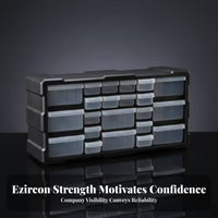 22-Drawer Cabinet Transparent Drawers Multi-Drawer Organizer Compact