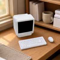 Retro Desktop Computer Model High Intricacy Miniature Electronics Photo Prop