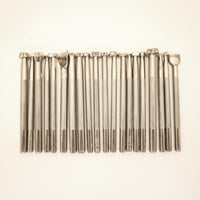 20 Pieces Ceramic Stamping Tool Set Metal Pottery Embossing Tool Easy to Clean
