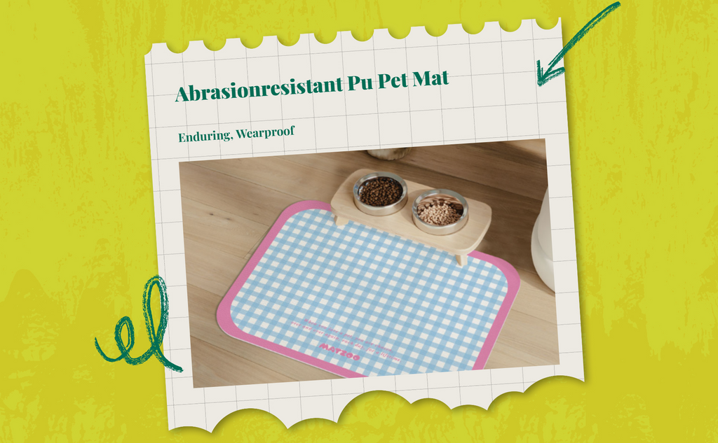 Pet Feeding Mat, Water-Resistant Cat and Dog Food Placemat, Non-Slip, Easy to Clean, Leak-Resistant, Suitable for Bowls