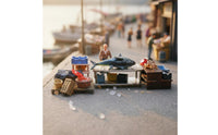 Tuna Market Figurine Set Detailed Craftsmanship 1:64 Scale Figurine Hand Painted
