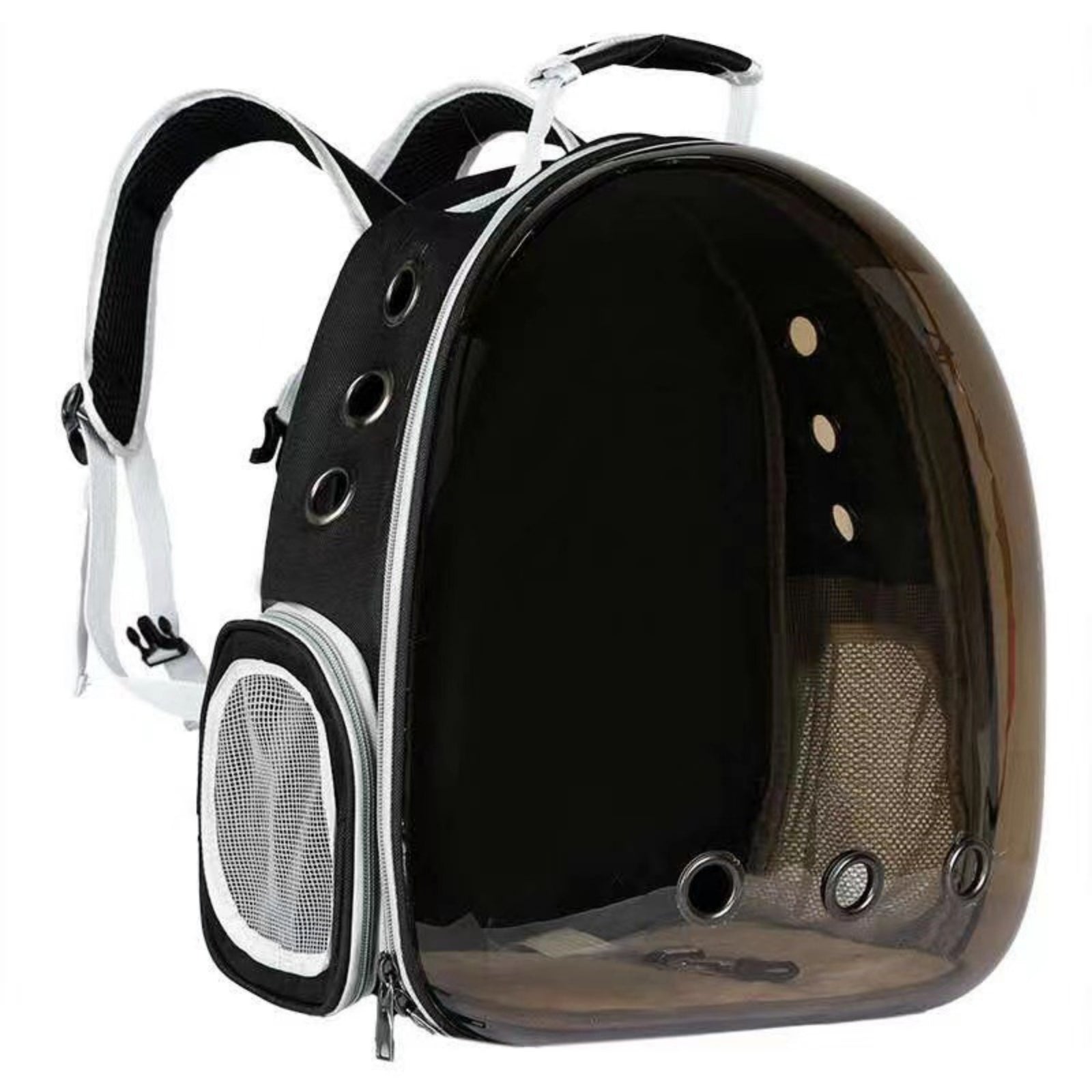 Bubble Cat Backpack Adjustable Straps Cat Carrier Backpack Mesh Panel