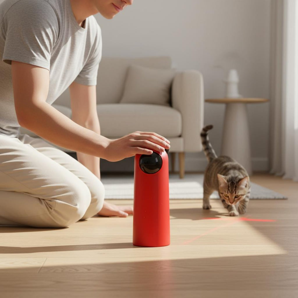 Automatic Feline Toy USB Rechargeable Smart Infrared Pet Toy Energy Saving