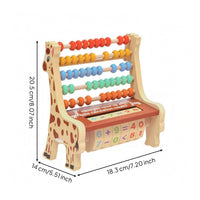 Giraffe Abacus Printed Numbers Math Practice Rack Educational for Children