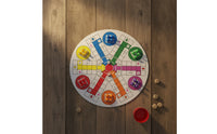 6 Player Ludo Board Simple Rules Flying Chess Game Board for Gatherings