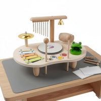 Wooden Musical Instrument Set Hand-Eye Coordination Developing Children Rhythm Instrument Set Child Design Early Development Toy for Young Children