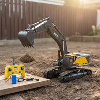 Wireless-Controlled Digger Alloy Body Construction Vehicle Rechargeable Battery