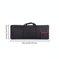 Keyboard Gig Bag Zippered Portable Keyboard Bag Front Pocket