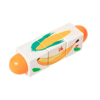 Rotating Cube Brainteaser Rounded Ends Wooden Grasping Toy Graspable for Infants