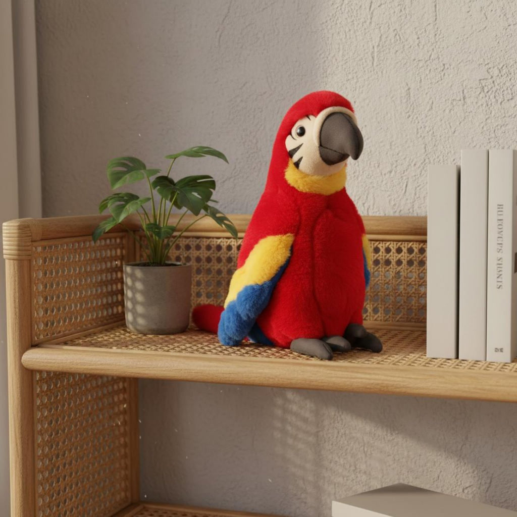 Parrot Soft Toy Soft and Cute Soft Bird Toy Skin-Friendly Material for Children