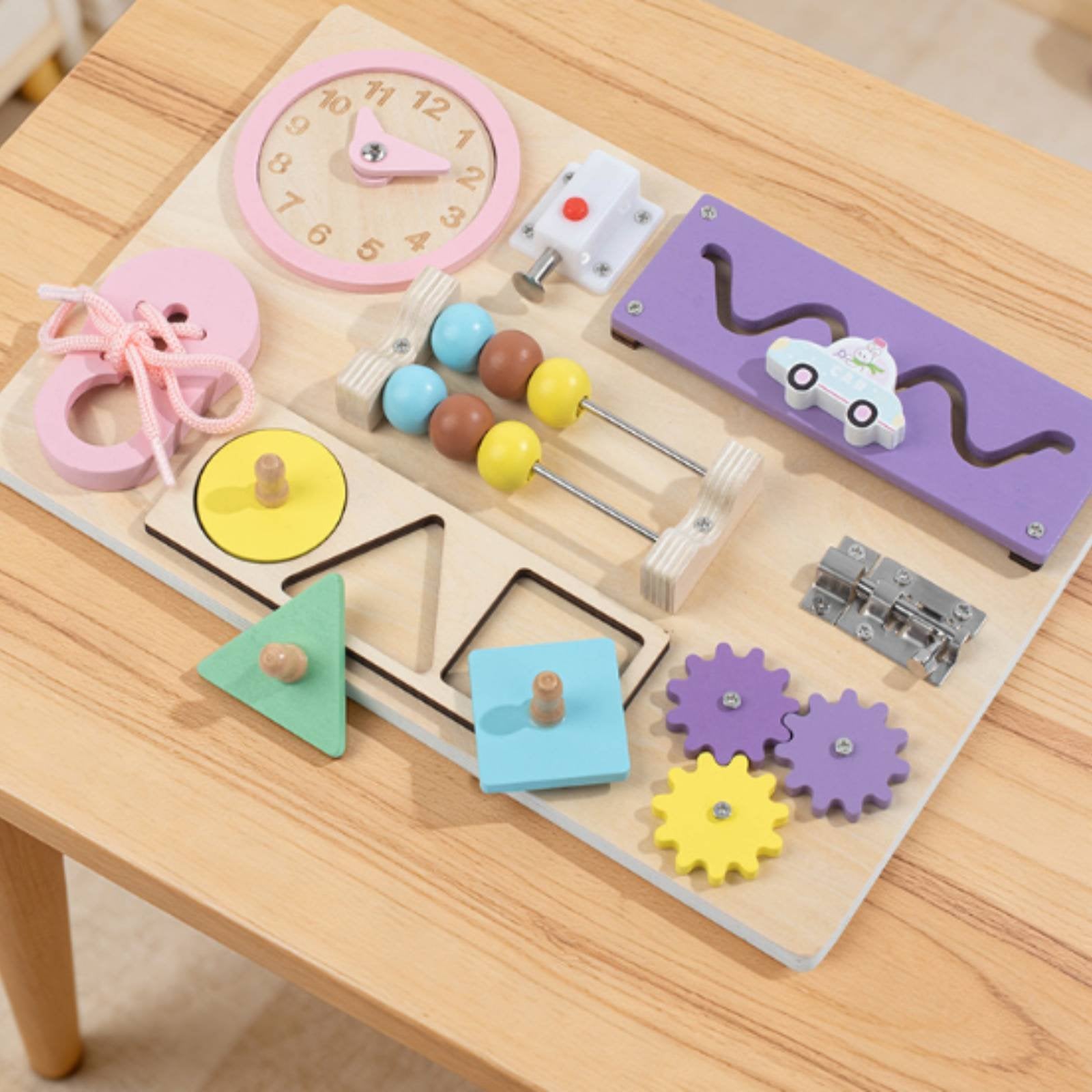 Educational Busy Board Travel Friendly Busy Board for Preschool, Preschoolers