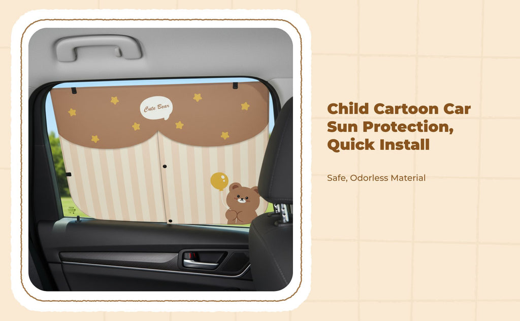 Car window privacy screen, stylish retractable screen, sun protection, privacy, heat insulation, side window shade for infants, universal fit.
