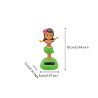 Solar Hula Girl Cartoon Solar Dashboard Ornament Batteries Not Needed