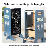 Blackboard Counter Height Activity Climbing Structure Multifunction Learning