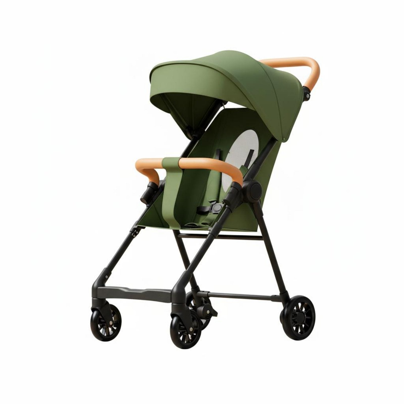 Lightweight Travel Pushchair Protection Canopy Lightweight Pushchair 360° Rotating Wheels Portable Infant Cart for Young Children, Outdoor