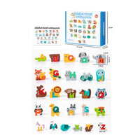 26 Pieces Creature Shape Letters Game Stacking Educational Toy Colorful
