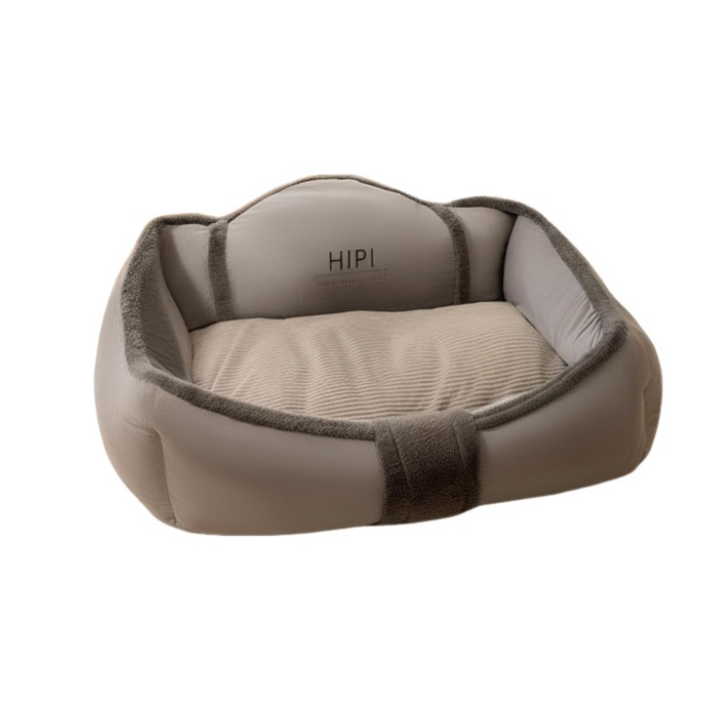Orthopedic bed for large dogs, washable.