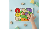Creature Theme Peg Board Game Improves Hand-Eye Coordination Young Child Peg