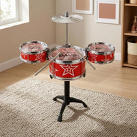 Kids Drum Set Standing Frame Children's Instrument Drumsticks