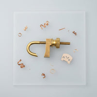 4 Pieces Violin Crack Repair Clamp Sturdy Brass F-Shaped Clamp Accurate Adjustment Woodcraft Hardware for Luthiers