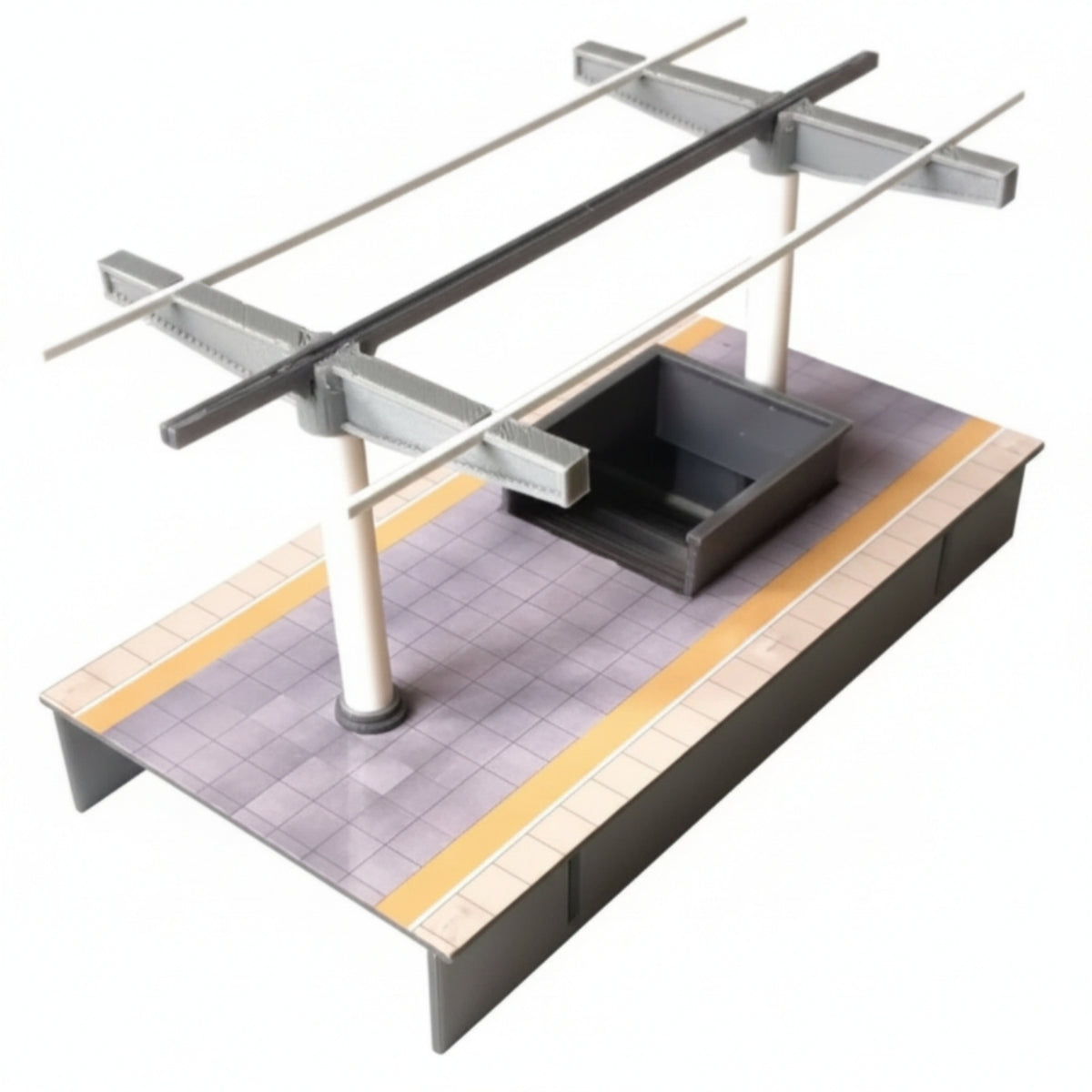 Underground Station Model Scale Station Platform Model Realistic for Hobbyists