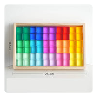 Acrylic Building Blocks Cognitive Learning Sensory Color Board Colorful Transparent Color Blocks for Preschool, Classroom