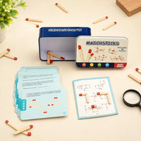 Reasoning Stick Reasoning Brainteaser Red-Tipped Wooden Reasoning Stick Set