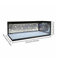 1:64 Scale Model Car Display USB Powered LED Lighted Diorama Case Dustproof Futuristic Scene Display Box for Bookshelf