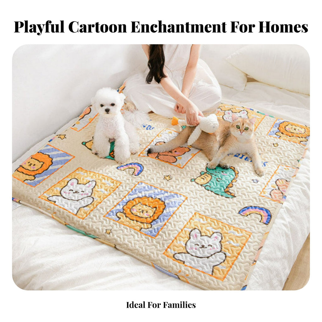 Cooling Pet Mat throughout the year Use pet Bedding Easy to Clean for Kennels, enclosures