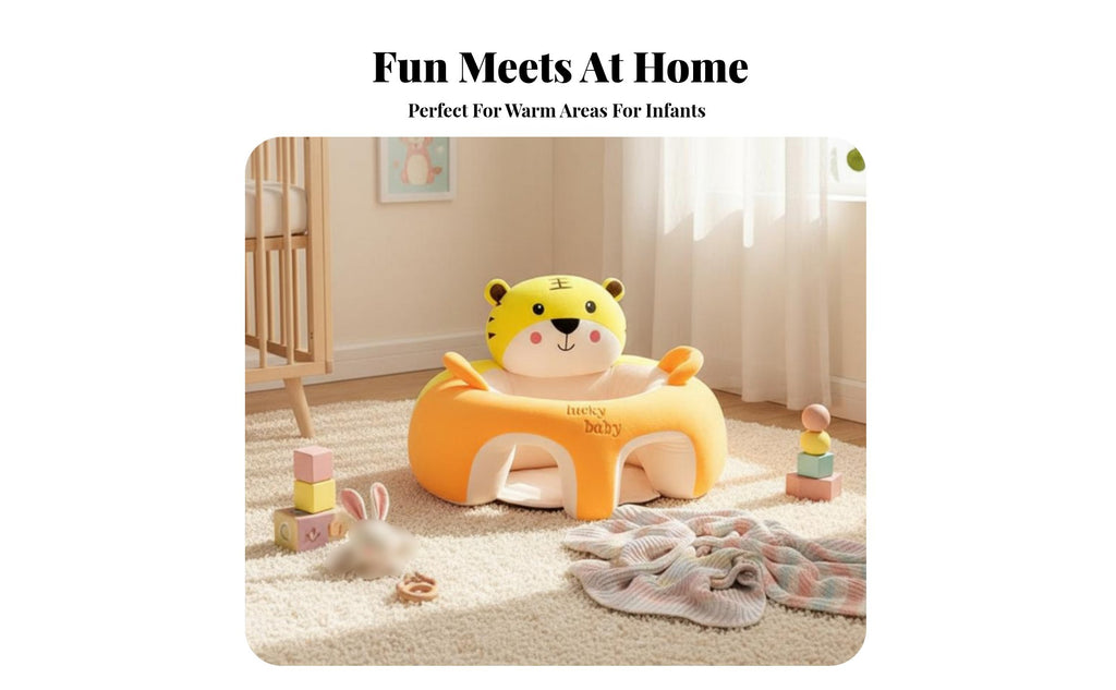Inflatable infant Training Seat with Radish Toy Infant assist Chair
