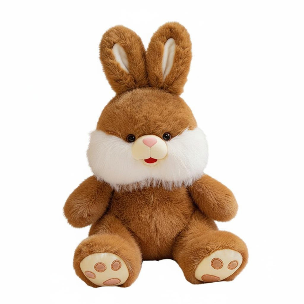 Long Ear Rabbit Plushie Cute Design Soft Rabbit Toy PP Cotton Filled for Girls