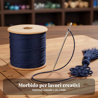 Non-Elastic Cord, Tassel End, For Buddha Beads, Macrame & Jewelry