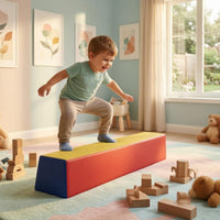 Foam Balance Beam Multicolor Sensory Balance Beam Rectangular Prism for Toddlers