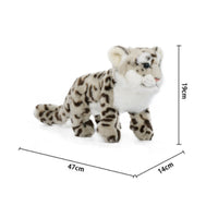 Realistic Arctic Leopard Stuffed Cuddly Arctic Leopard Stuffed