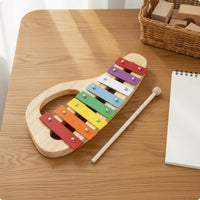 8-Note Xylophone Easy to Hold Colorful Wooden Xylophone Portable Kids Glockenspiel for Kindergarten