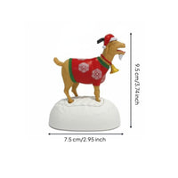 Screaming Goat Figure Desk Decor Expressive Caprine Book Desktop Decoration Novelty Gift Set for Bookshelf