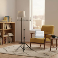 Adjustable Cowbell Stand Foldable Folding Cowbell Stand Durable Metal for Stage